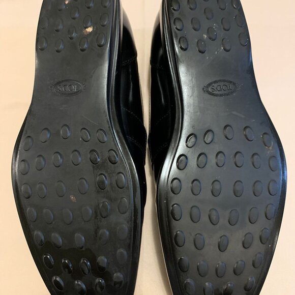 Tod’s Men’s Buckled Gommino Driving Loafers – Black Calf Leather – 8.5 - Picture 10 of 10